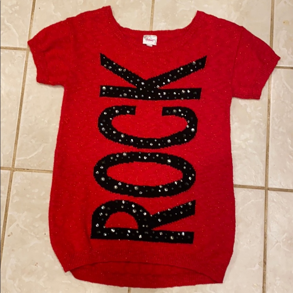Justice sweater size 18 for girl or S for woman